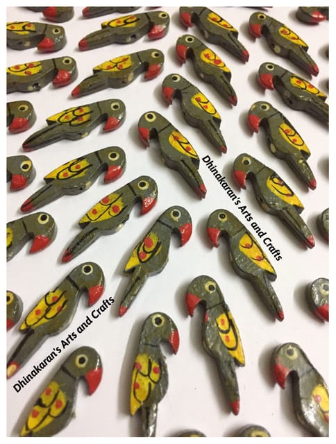 Grey Parrot Buttons