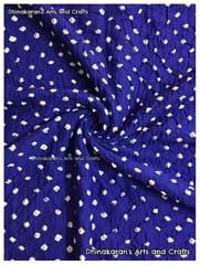 DARK BLUE Bandhani Fabric