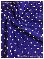 DARK BLUE Bandhani Fabric
