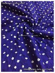 DARK BLUE Bandhani Fabric
