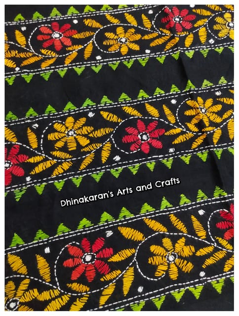 Floral Waves Kanthawork Border
