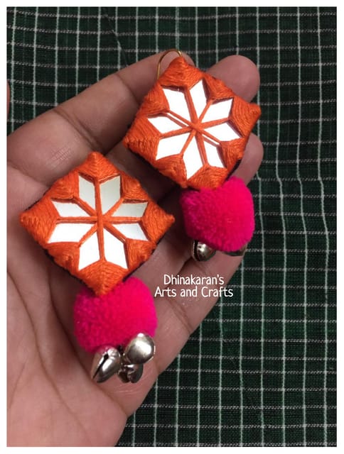 Mela Mirror Earrings - (14)