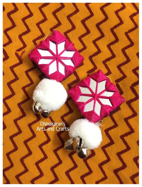 Mela Mirror Earrings - (19)