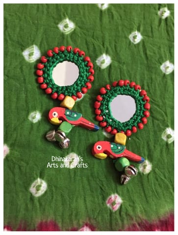 Gulaabo Mirror Earrings - (47)
