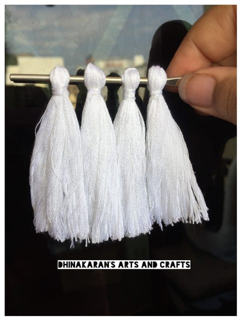 White Thread Tassels