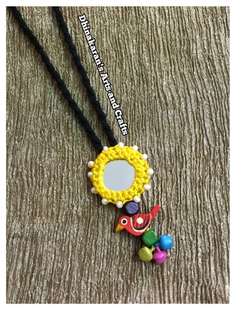 Gulaabo Mirror Neckpiece-(25)