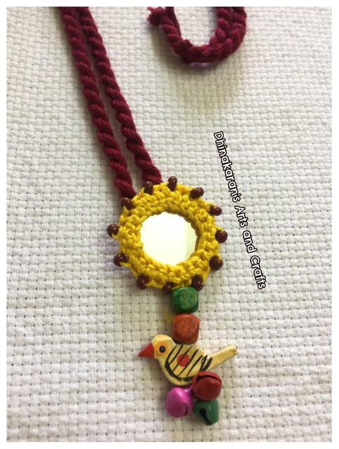 Gulaabo Mirror Neckpiece-(32)