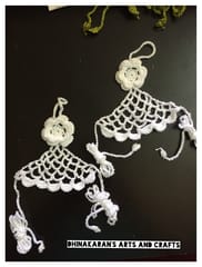 White Beauty Crochet Barefeet Sandals