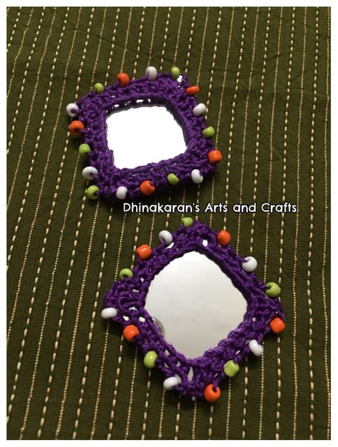 Big Square Kutchwork Mirror Buttons
