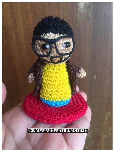 Handsome Man Miniature Crochet Soft Toy