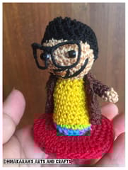 Handsome Man Miniature Crochet Soft Toy
