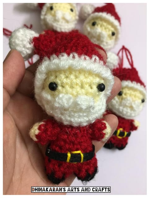 Santa Claus Crochet Christmas Tree Ornaments
