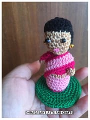 Saree Naari Miniature Crochet Soft Toy
