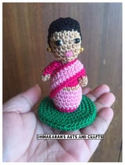 Saree Naari Miniature Crochet Soft Toy