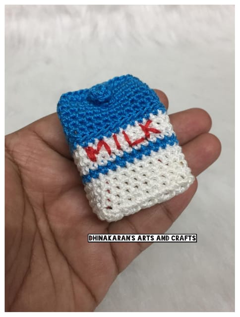 MILK PACK Miniature Crochet Soft Toy
