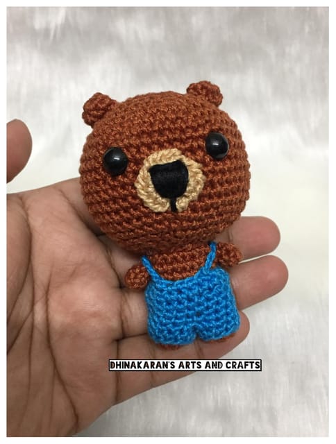Brown Bear Miniature Crochet Soft Toy