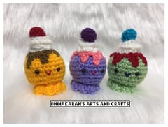 Ice Cream Scoops Crochet Soft Toy