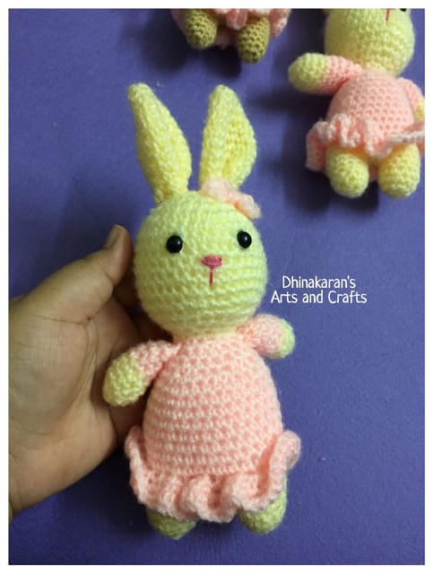 Frock Bunny Crochet Soft Toy