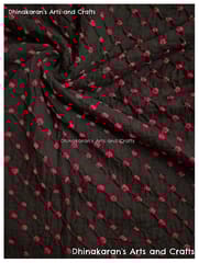 MAGICAL BLACK Bandhani Fabric