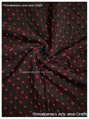 MAGICAL BLACK Bandhani Fabric