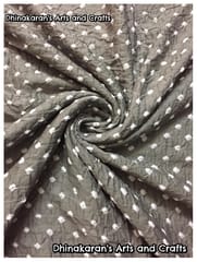 GREY Bandhani Fabric