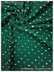 DESI GREEN Bandhani Fabric