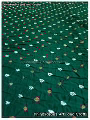 DESI GREEN Bandhani Fabric