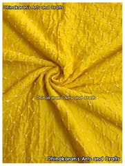 LEMON YELLOW Bandhani Fabric