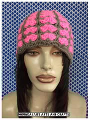 Elegant Pink Crochet Hat