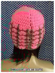 Elegant Pink Crochet Hat