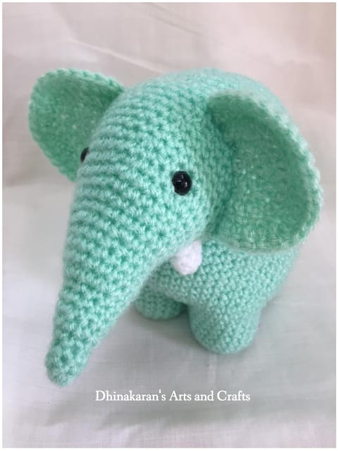 Jumbo Elephant Crochet Doll