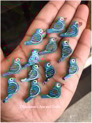 Blue Chidiyaa Buttons
