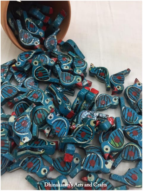 Blue Chidiyaa Buttons