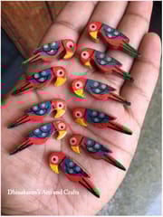 Red Parrot Buttons
