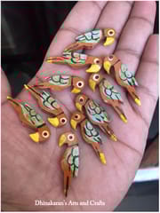 Brown Parrot Buttons