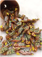 Brown Parrot Buttons