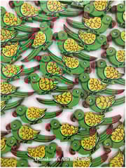 Green Big Parrot Buttons