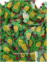 Green Big Parrot Buttons