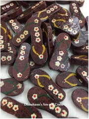 Brown Slipper Buttons