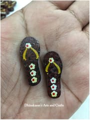 Brown Slipper Buttons