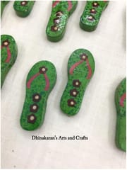 Green Slipper Buttons