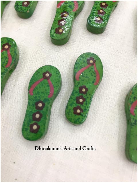 Green Slipper Buttons