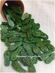 Green Slipper Buttons