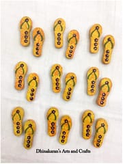 Yellow Slipper Buttons