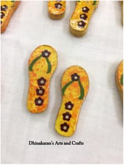 Yellow Slipper Buttons