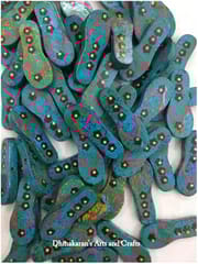 Blue Slipper Buttons