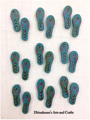 Blue Slipper Buttons