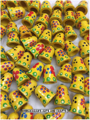 Handpainted Bell Buttons