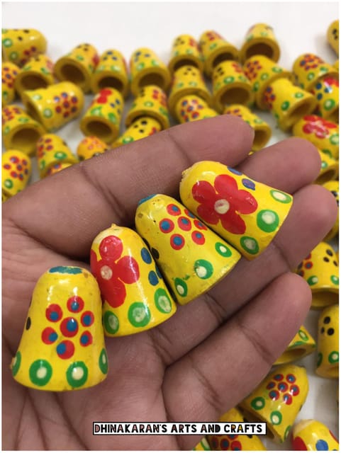 Handpainted Bell Buttons