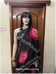 Moha Art Silk Bandhani Saree